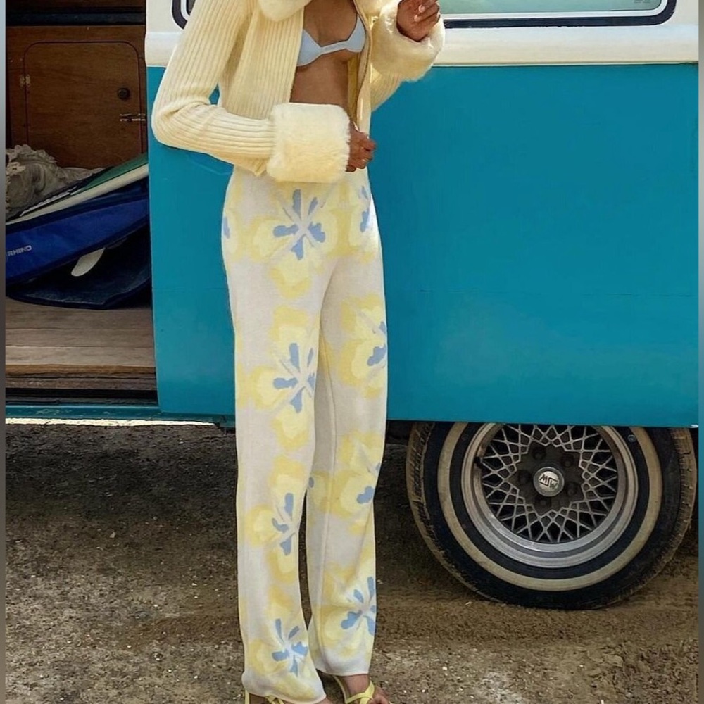 House of Sunny Hibiscus Pants